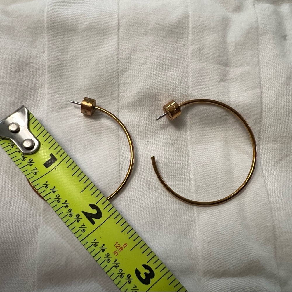 Michael Kors Rose Goldtone Hoop Earrings